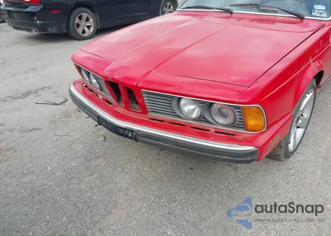 1989 BMW 635 Csi Automatic из США, поврежденный, VIN WBAEC8410K3268656